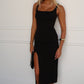 LEWIS MIDI DRESS - BLACK