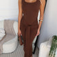 LEONI MAXI DRESS - CHOCOLATE