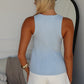 KELSIA KNIT TOP - BLUE