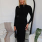 ALEXA MIDI DRESS - BLACK