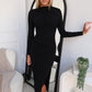 ALEXA MIDI DRESS - BLACK