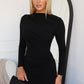 ALEXA MIDI DRESS - BLACK