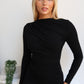ALEXA MIDI DRESS - BLACK