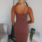 LEWIS MIDI DRESS - MOCHA