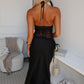 REBECCA LACE MAXI DRESS - BLACK