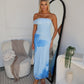 ROSALINE MAXI DRESS - BLUE FLORAL