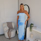 ROSALINE MAXI DRESS - BLUE FLORAL