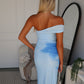 ROSALINE MAXI DRESS - BLUE FLORAL