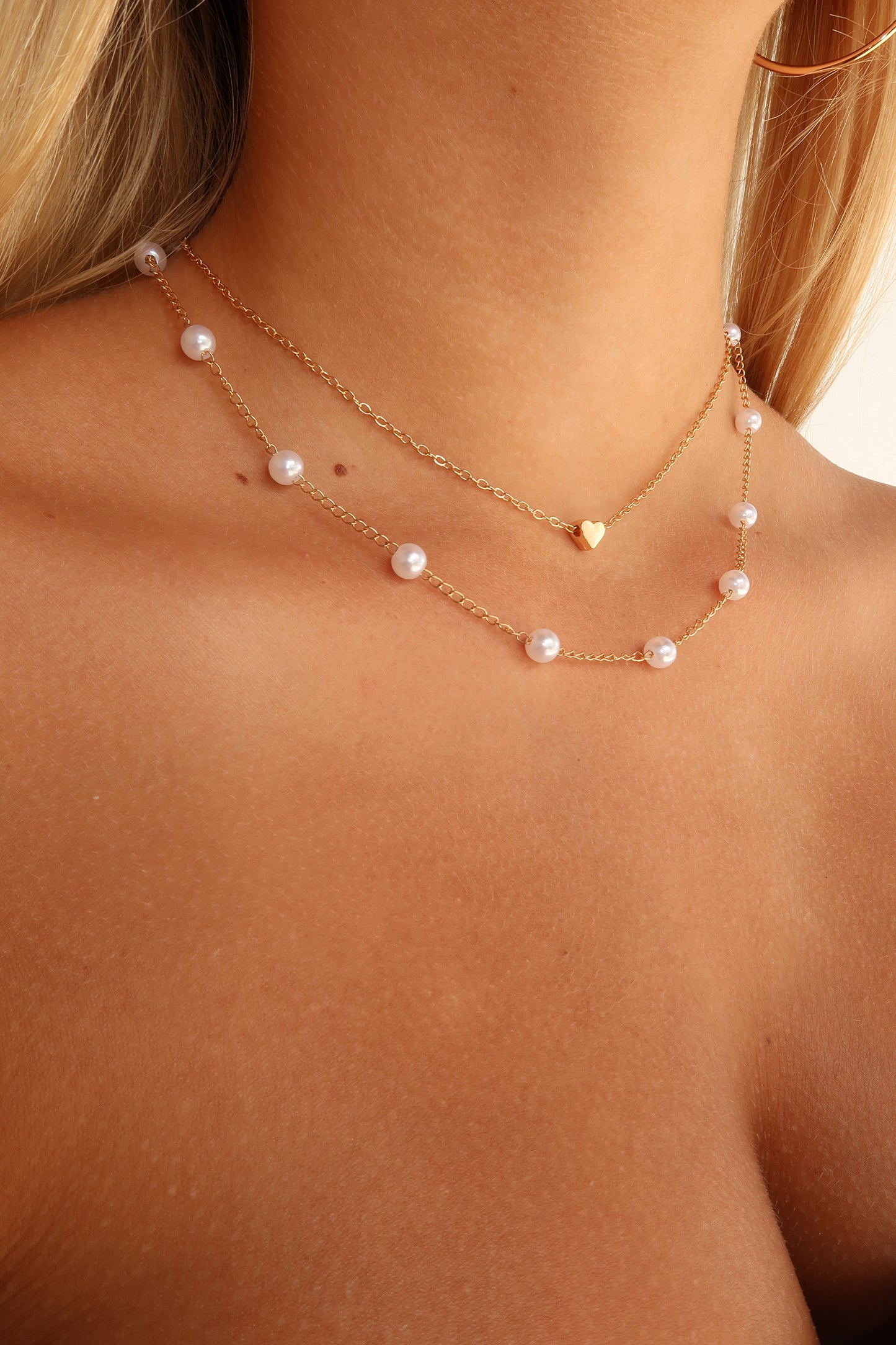 HEARTED NECKLACE - GOLD