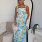 GRACIE MAXI DRESS - BLUE FLORAL