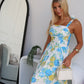 GRACIE MAXI DRESS - BLUE FLORAL