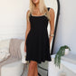 SISIA KNIT MINI DRESS - BLACK