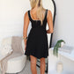 SISIA KNIT MINI DRESS - BLACK