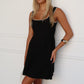 SISIA KNIT MINI DRESS - BLACK