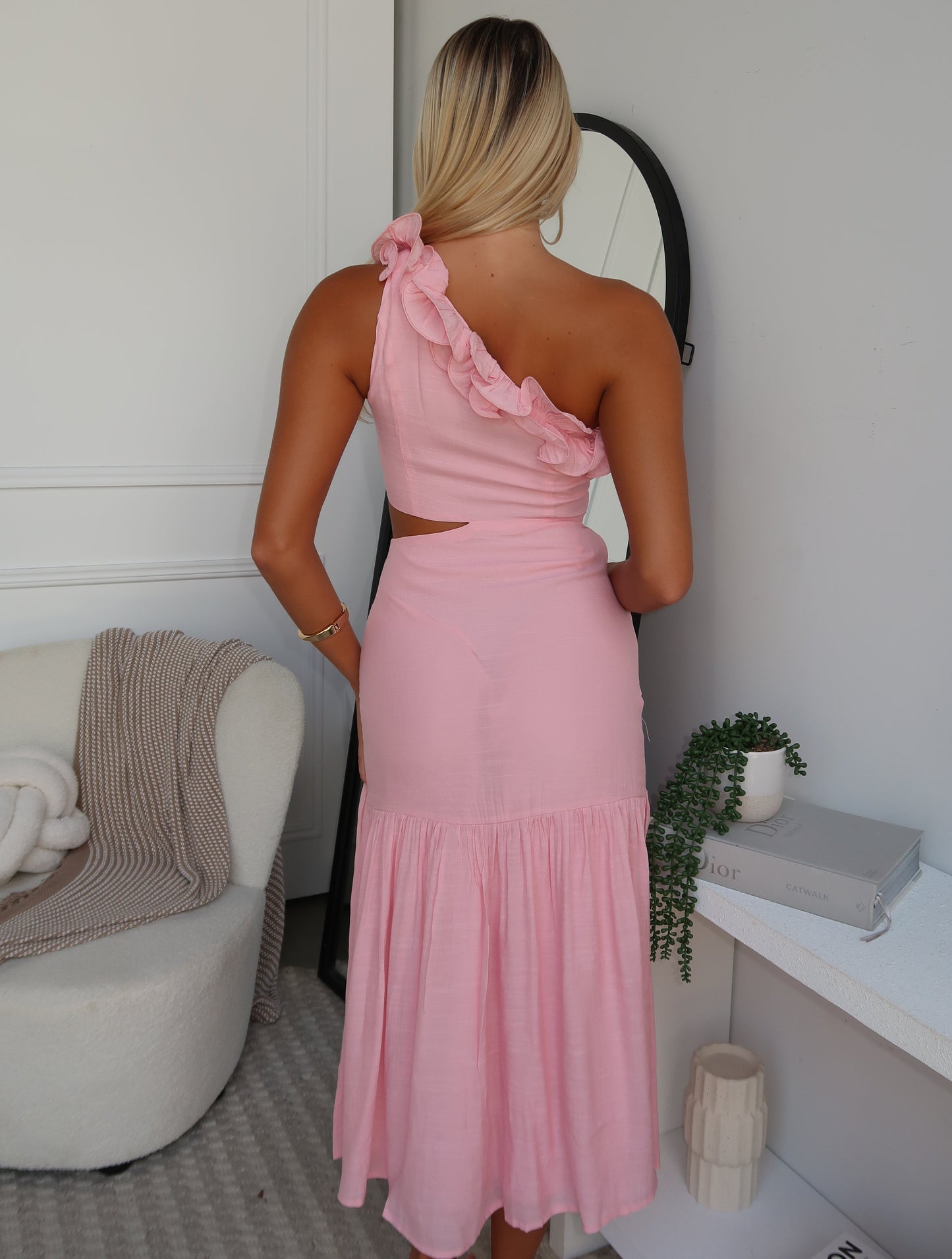 PRIYA MAXI DRESS - BABY PINK