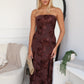 CALISTA MAXI DRESS - CHOCOLATE