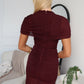 MONA MAXI DRESS - BURGUNDY
