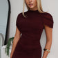 MONA MAXI DRESS - BURGUNDY