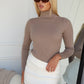 CLARA KNIT TOP - BEIGE