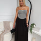 MIA MAXI DRESS - BLACK STRIPE