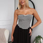 MIA MAXI DRESS - BLACK STRIPE