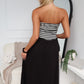 MIA MAXI DRESS - BLACK STRIPE