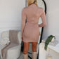 DARCY MINI DRESS - MOCHA