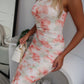 JAELYN DRESS - APRICOT FLORAL