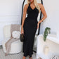 LEAH HALTER MAXI - BLACK