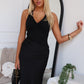 LEAH HALTER MAXI - BLACK