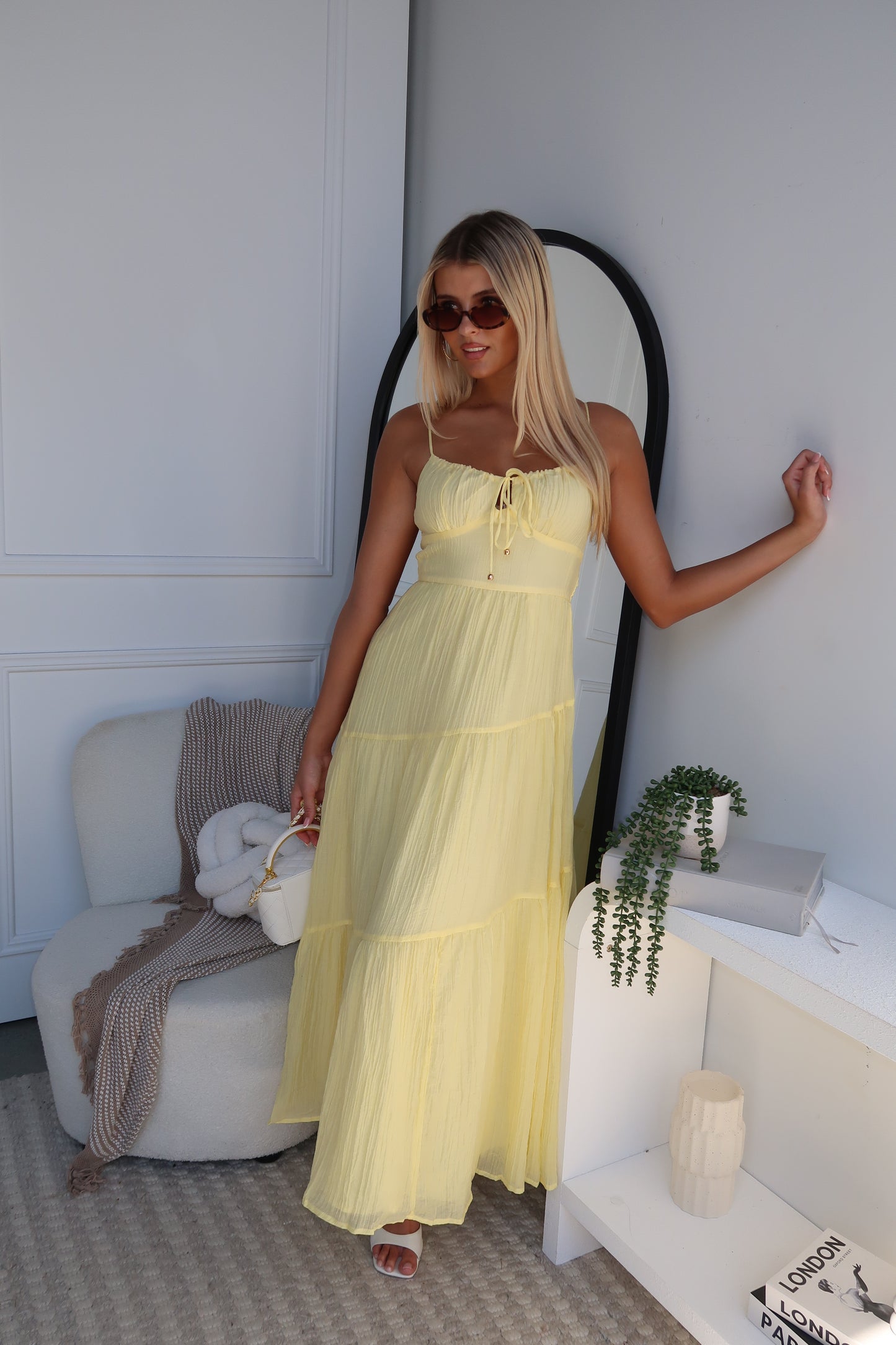 REMI MAXI DRESS - LEMON