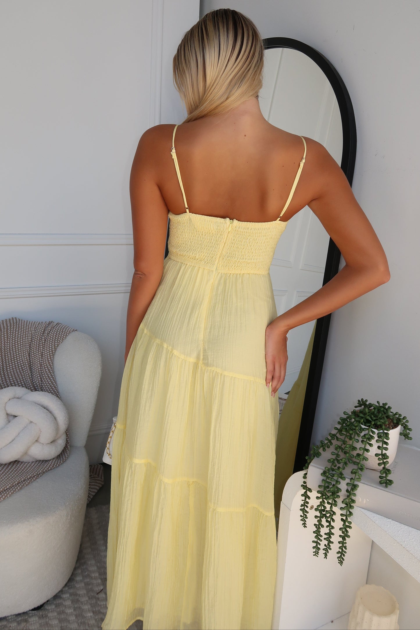 REMI MAXI DRESS - LEMON