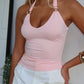 CINDY HALTER TOP - BABY PINK