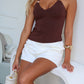 CINDY HALTER TOP - CHOCOLATE