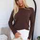 REMI KNIT JUMPER - CHOCOLATE
