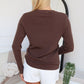 REMI KNIT JUMPER - CHOCOLATE