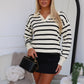 AVERY KNIT JUMPER - CREAM/BLACK