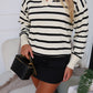 AVERY KNIT JUMPER - CREAM/BLACK