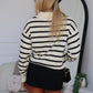 AVERY KNIT JUMPER - CREAM/BLACK