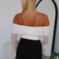 ALLIE LACE BODYSUIT - WHITE