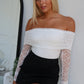ALLIE LACE BODYSUIT - WHITE