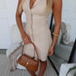KIKI MINI DRESS - BEIGE