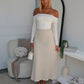 MADDISON SKIRT - BEIGE