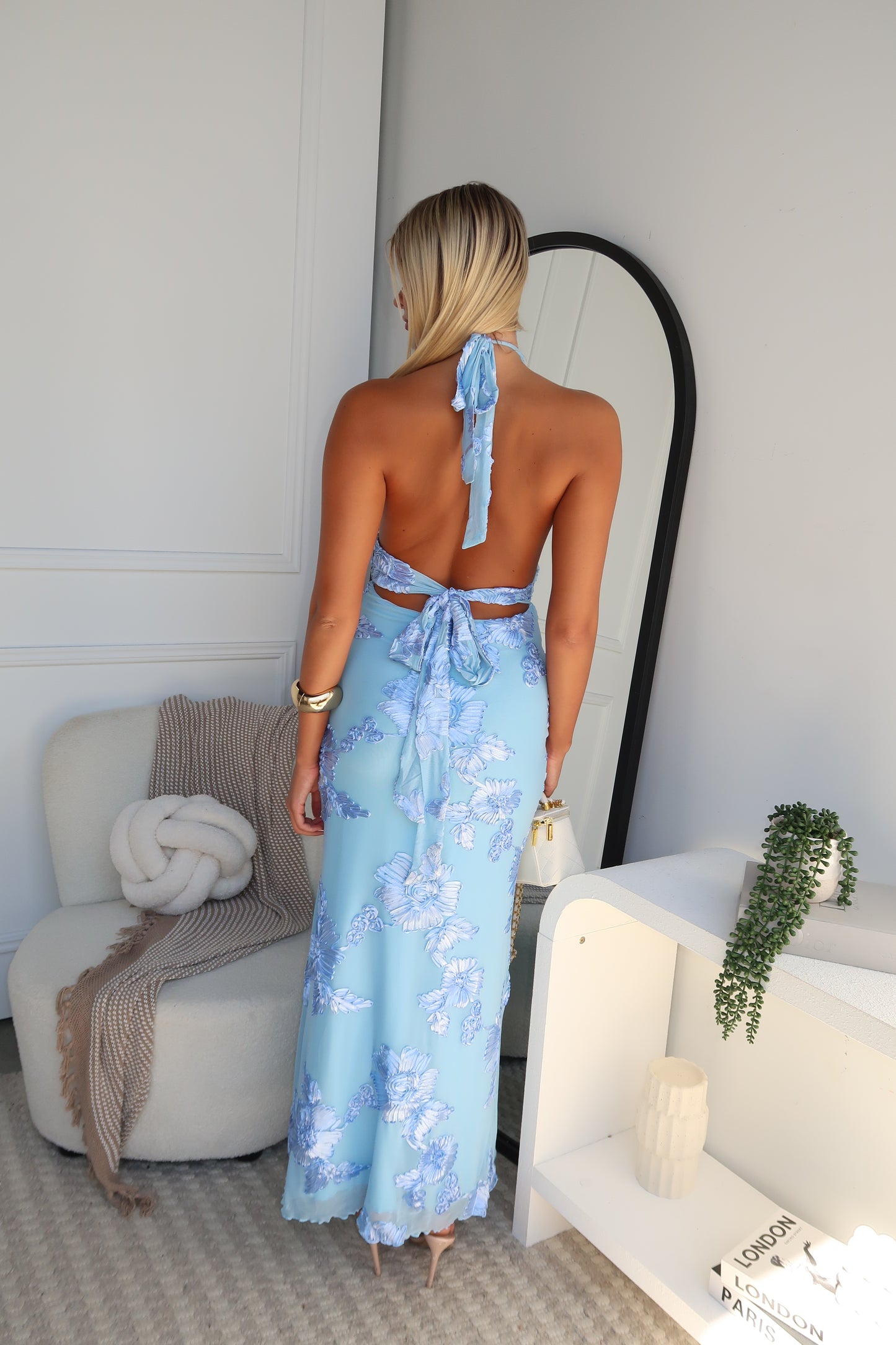 CHARLI MAXI DRESS - BABY BLUE