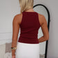 MARIAN KNIT TOP - WINE