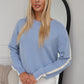 MARIAH KNIT JUMPER - BABY BLUE