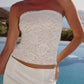 LOANA LACE STRAPLESS TOP