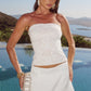 LOANA LACE STRAPLESS TOP