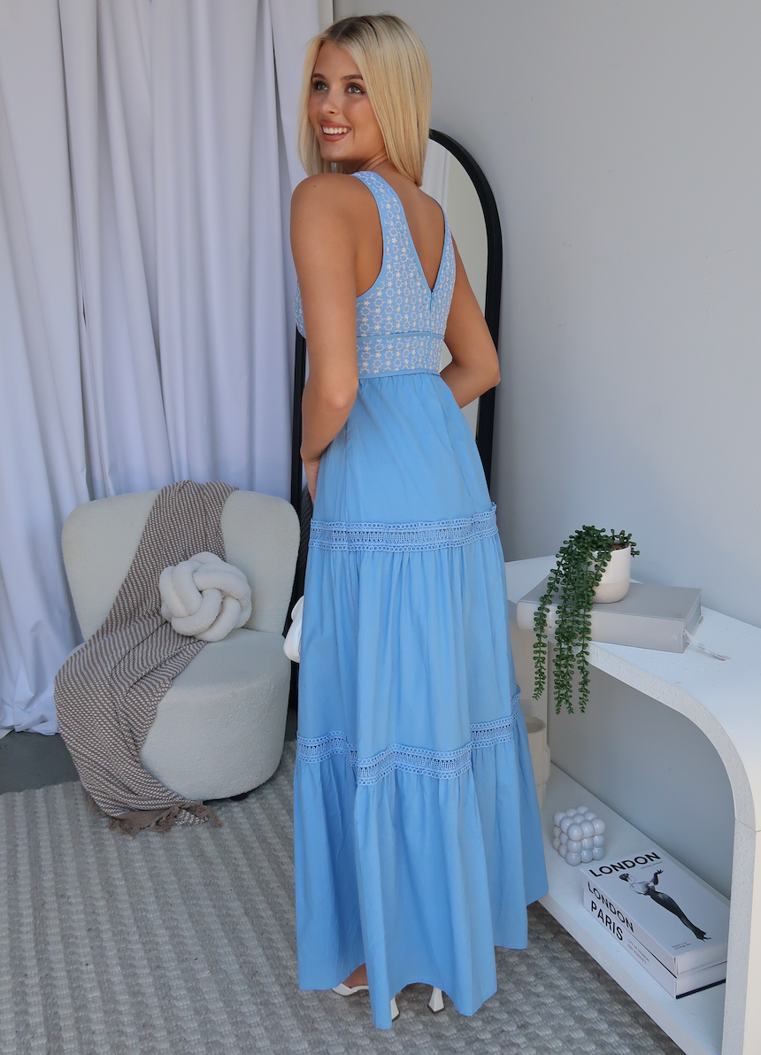 JOSLYN MAXI DRESS - BLUE