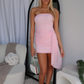 SKYLAH MINI DRESS - BABY PINK